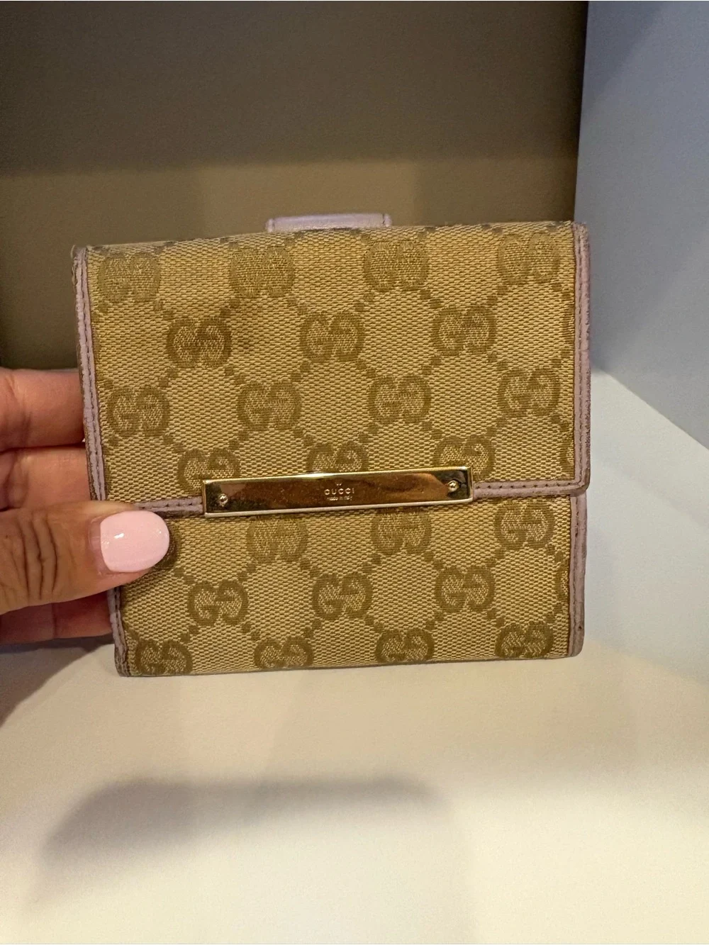 Vintage Gucci GG Canvas Wallet